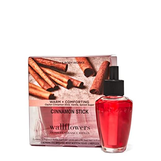 Bath & Body Works Cinnamon Stick Wallflowers Home Fragrance Refills, 2-Pack (1.6 fl oz total)