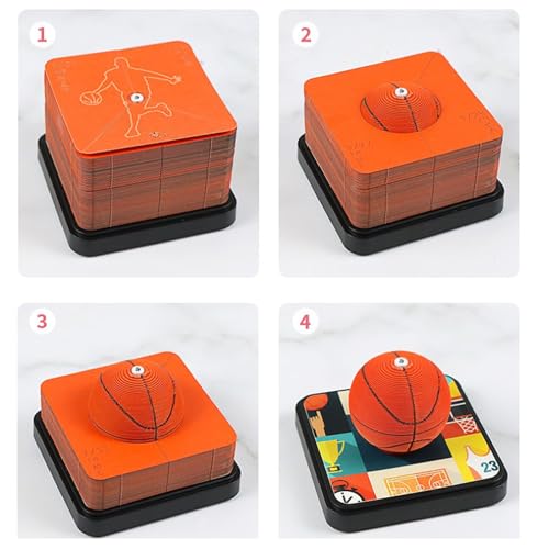 Calendrier 2025 basket bloc-notes 3D pour decoration de bureau