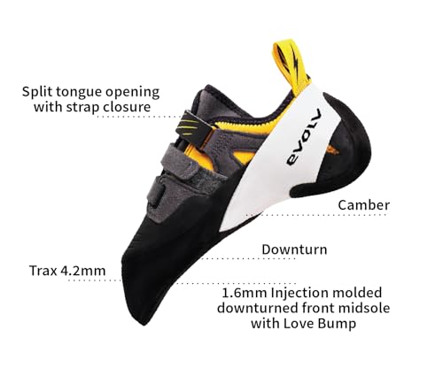 EVOLV Shaman Rock Climbing Shoe for Sport, Bouldering, & Multi-Pitch Climbing3