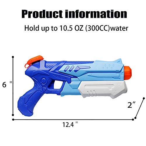 MeiGuiSha 2 Pack Water Gun Blaster High Capacity Water Blaster Squirt Toy Swimming Pool Beach Party Favors Sand Water Fighting Toy for Kids