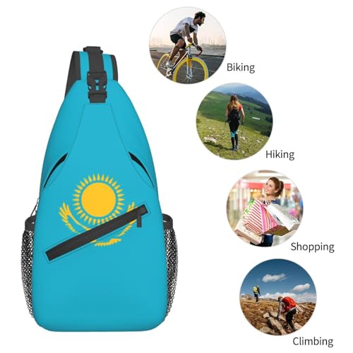 Mochila Unisex con Estampado Bandera de Kazajistán miniatura 6