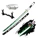 LED Light Demon Slayer Sword Cosplay 41 inches with Belt Holder Stand (Shinazugawa Sanemi_LED)