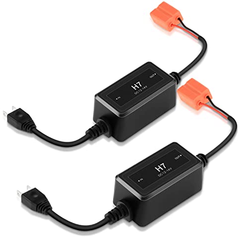 Auxbeam Upgraded H7 Canbus Error Free Anti Flickering Resistor Decoder, 2pcs/set Enhanced Decoder Canbus Drivers, C10 Series
