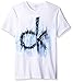 Calvin Klein Jeans Men's Short Sleeve Ink and Paint Ck Logo V-Neck T-Shirt