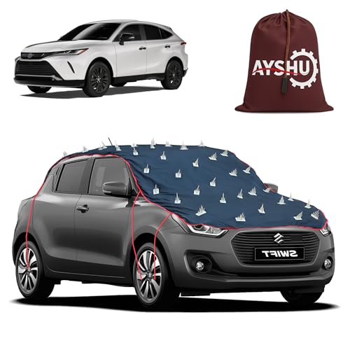Image of AYSHU Water-Resistant Spike Car Cover for Toyota Venza - Protects from Dogs, Monkeys, Dust, Sunlight & UV - Full Roof Universal Fit