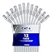 Maximm Cat 6 Ethernet Cable 10 Ft, (12-Pack) Cat6 Cable, LAN Cable, Internet Cable, Patch Cable and Network Cable - UTP (White) 10 Feet ethernet Cord