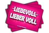 LIEBER VOLL! Malle Sticker Party Sticker – Witziger Malle Spruch als Fun- & Meme-Aufkleber für den Mallorca-Trip, JGAs, Urlaub, Partys, Trinkspiele und vieles mehr (50)