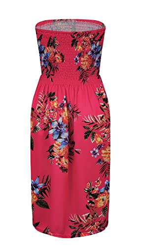 Image of Zyyfly Womens Summer Beach Dresses Strapless Cover Ups Dress Tube Top Sundresses