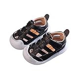 Zonkacen Unisex Baby Anti Slip Fashion Lightweight Soft Outdoor Sandals for Walking Beach Aqua Wading Sport Running Street Holiday Black Infant 4