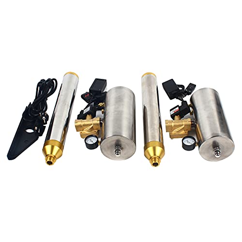 Confetti Salute Machine 2pcs Stainless Steel Celebration Performance Confetti Launcher Cannon with Remote Control Confetti Machine Salute Machines For Bar Atmosphere Stage Celebration Wedding