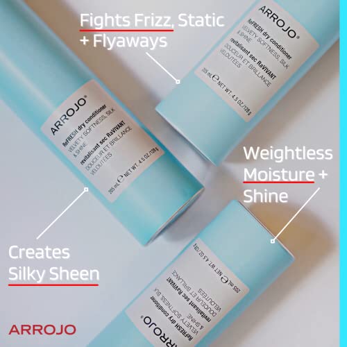 Arrojo Refresh Dry Conditioner (4.5 Oz) – Weightless Leave In Conditioner Spray For Soft, Silky Hair – Spray Conditioner Fights Frizz, Static & Restores Fullness, Paraben & Sulfate Free Conditioner #TOP3