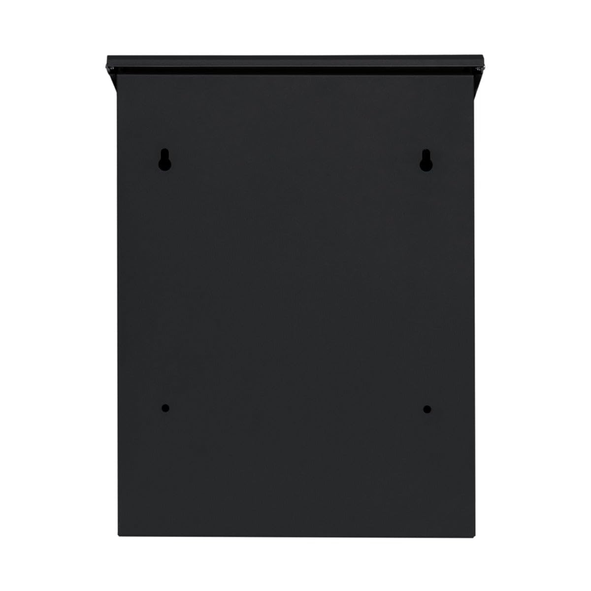 Buzón de Correos Negro Antirrobo de Pared Exterior Caja para Entrega de Cartas Paquetes Código de Barras Escaneable para Servicio Postal/Mensajeros, Cerradura con llave, 2 llaves+Destornillador GRATIS