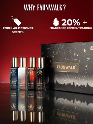 Image of FAUNWALK STOIC Perfume for Men 20ml - Long Lasting Oud Luxury Fragrance, Strong Masculine Scent Spray, Pocket Travel Perfume, Premium Attar Inspired Cologne for Men