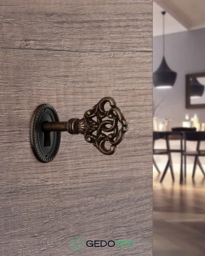 Gedotec Furniture Key Burnished Metal, 1 pièce - Clé modèle 2134 - Image 4