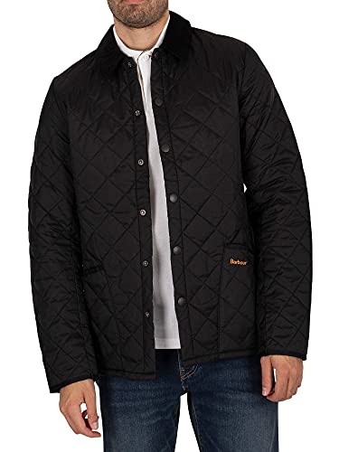 Barbour Men's Heritage Liddesdale Quilted Jacket Black Xs #TOP1