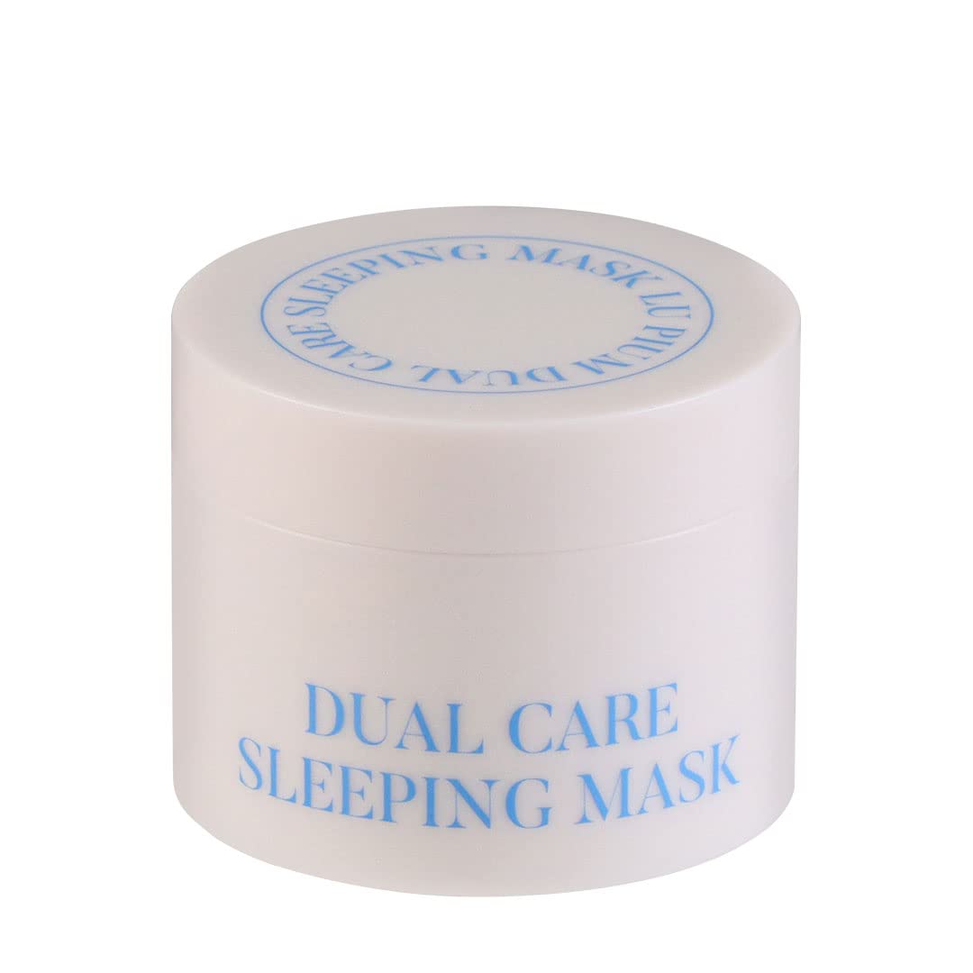 LU'PIUM DUAL CARE SLEEPING MASK 150g - Fresh Moisturizing Mild Gel type & Rich Nourishing with firm-textured cream type, Customized care, Soothing