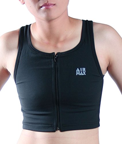 Diseño de doble pecho cartón de media longitud de cremallera de Air Max - negro -