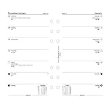 Filofax Week on a Page Refill for 2016 Personal/Compact Size Yearly Calendar, 6.75 x 3.75