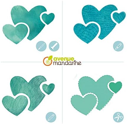 Avenue Mandarine - Ref 42449MD - Stencil Set - Dinosaur Designs - 6 Stencils Per Pack, Translucent for Easy Placement, Compatible with Felt Tips, Pencils, Paint & More