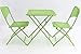Mercury | Sedie e Tavolo da Giardino | Tavolo Pieghevole | Sedie da giardino - The Lovers’ Prattle – Set tavole sedie comode tavolo inossidabile | Adatto per l'interno e l'esterno (Verde sap)