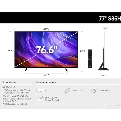 Image of Samsung QN77S85H 77 inch Class 4K OLED Smart TV