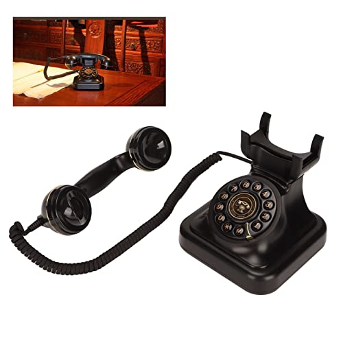 Téléphone fixe vintage filaire rétro pour déco de maison et bureau - 3