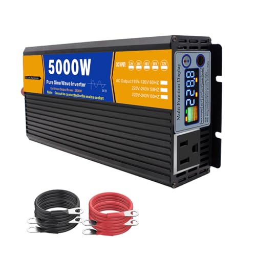 BAIYITONGDA 5000W gCo[^[ DC 12V-72V  120V 240V AC Ro[^[Aƒp RVAZ~gbNA{[gp\[[Co[^[,60v,110V