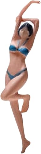 Miniatura 9 de Esquirla 2 figuras 164 pintadas a mano para playa personajes femeninos tren ferrocarril arena mesa de construcción decoración de jardín de hadas