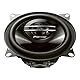 Pioneer TS-G1020F 10 cm 2-Weg-Koaxiallautsprecher Set mit 2 Lautsprechern (je 210 W max., 30 W Sinus), kraftvoller Klang, hoher Wirkungsgrad, 43 mm Einbautiefe, 106 mm Einbauausschnitt, mit Gitter