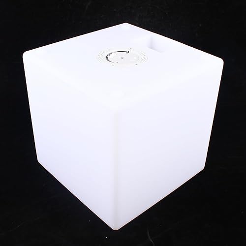 Taburete de luz LED de color de 14 pulgadas, para exteriores, interiores, recargable, con control remoto, RGB que cambia de color, taburete de