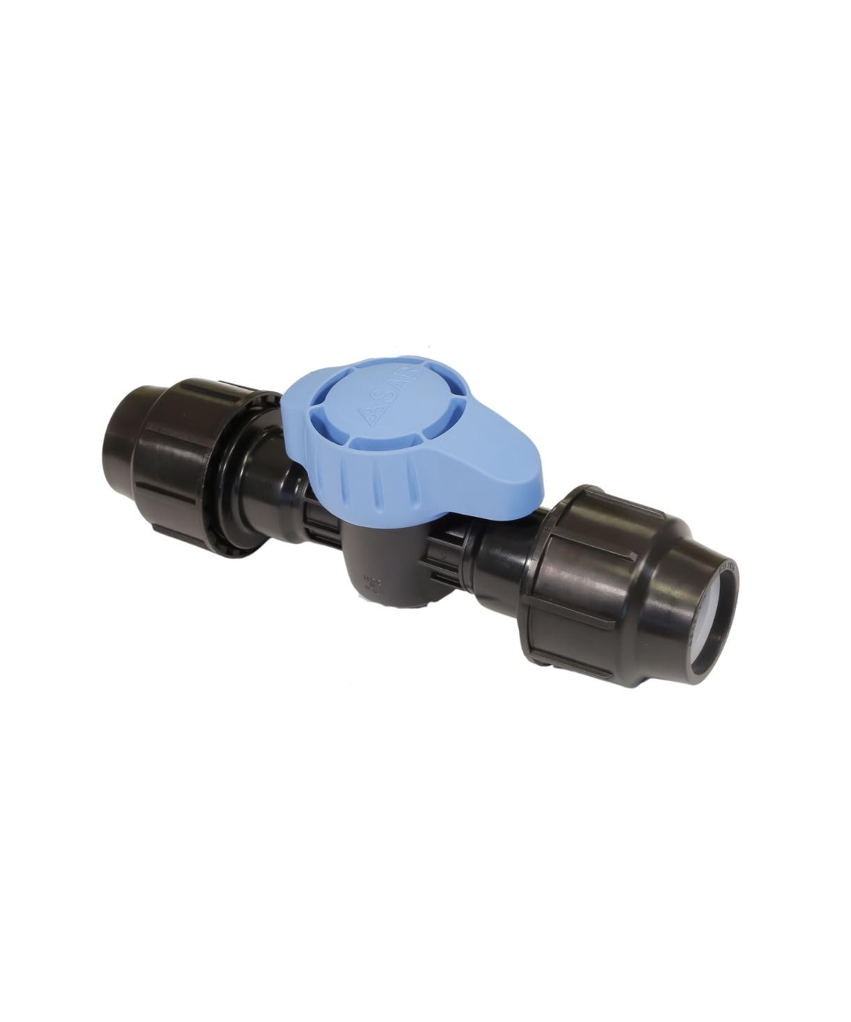 SAB Valvola a Compressione 25X25 per Tubo Portagomma, 10 Pezzi, Ideale per impianti di irrigazione a goccia in giardino, balcone e orto