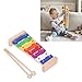 01 02 015 Professional Carillon Preschool Learning Percussion 8key Chromatic Xylophone for Children Kids Gifts!