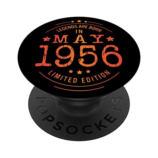 Cumpleaños Mayo 1956 Edición Limitada Regalo Legend May PopSockets PopGrip Intercambiable