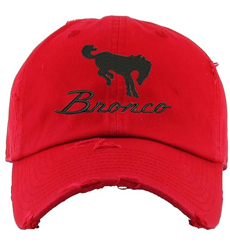 Image of Bronco Dad Hat Vintage Car Lover Embroidered Adjustable Cap