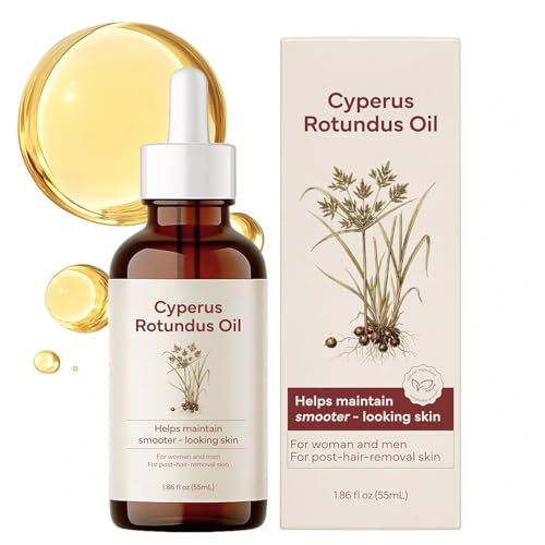 Metyou Cyperus Rotundus Oil – Hair Removal Oil for Face & Body – Natural Hair Inhibitor for Unwanted Hair Reduction – Daily Use & Post-Hair-Removal Care (55 mL)
