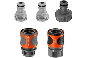 GARDENA 18270-81 5-Piece Quick Connect Hose Fittings