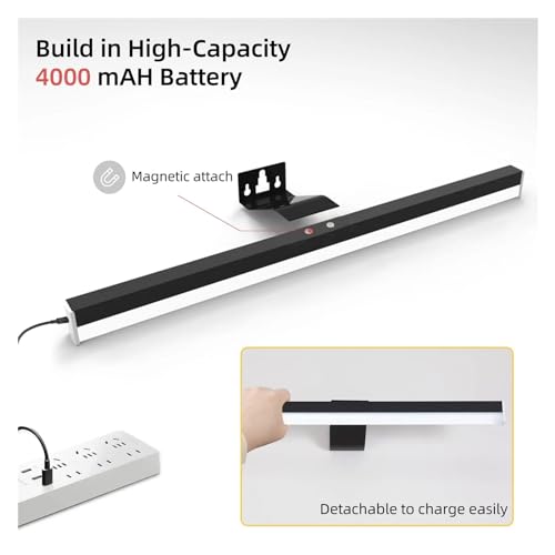 Luz led para cuadro con mando distancia aplique pared recargable usb 7