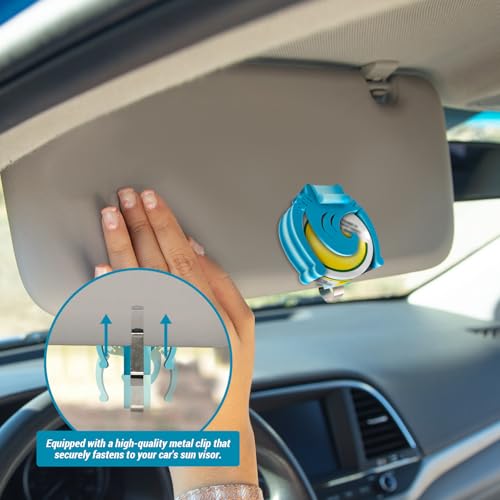 Image of Car Visor Clip Holder for ZYN，Suitable for cans of 2.75 inch*0.78 inch,Universal high-Temperature Resistant Sun Visor Accessories for Bag cansInterior Car Accessories for Organization(Wave)