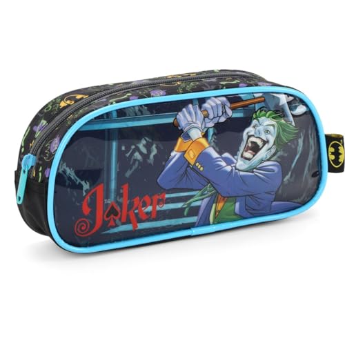 Estojo Tecido Batman 1Ziper Preto 107056