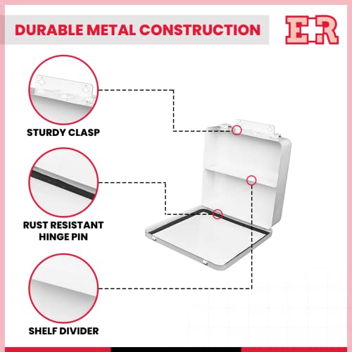 Image of Ever Ready First Aid Metal Case, No.24 - 10 inch x 10 inch x 2.5 inch