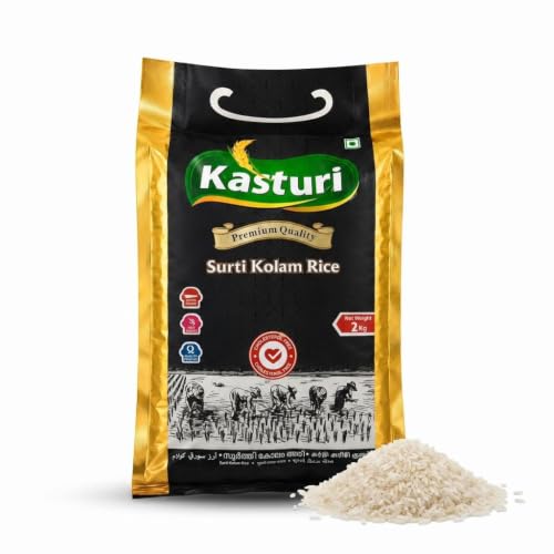 Kasturi Surti Kolam Rice 2 Kg Premium Quality Cholestrol Free Vada Kollam Rice