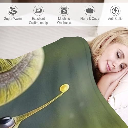 Manta de caracoles para sofá cama franela ligera 130x180 6