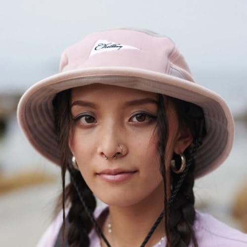 Image of Color-Blocked Fisherman Style Sun Hat for Outdoor Camping, Surfing & Vacations - Wide Brim, UV Protective, Anti-Slip