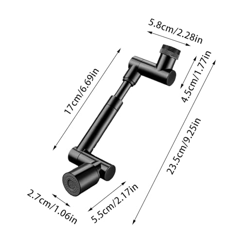 Accesorio giratorio para grifo de cocina con extensor universal de brazo robótico de 2 modos 3