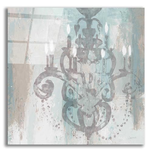 Epic Art 'Candelabra Teal II' by James Wiens, Acrylic Glass Wall Art, 12
