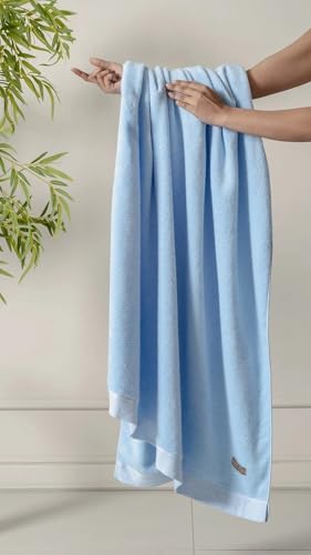 Image of Spread Spain Bamboo Towels for Bath, Towels for Bath Large Size, Bamboo Bath Towel High Absorbent & Soft, 360 GSM, 4pc Set Bath Towel for Men /Women