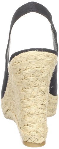 Image of Moda Spana Women's Hide Slingback Espadrille,Black Cotton Voile,13 M US