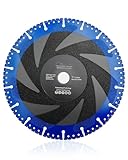 SHDIATOOL 9 Inch Metal Cutting Diamond Blade All Purpose Cut Off Wheel for Rebar Sheet Metal Angle Iron Stainless Steel