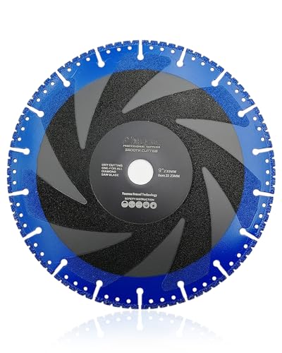 Image of SHDIATOOL 9 Inch Metal Cutting Diamond Blade All Purpose Cut Off Wheel for Rebar Sheet Metal Angle Iron Stainless Steel
