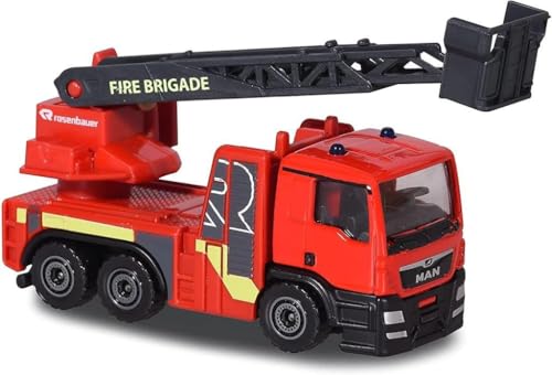 Majorette SOS MAN TGS Rosenbauer Feuerwehr, Feuerwehrauto, Spielzeugauto,...